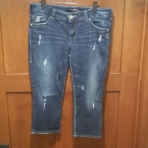 Silver women's Suki capris